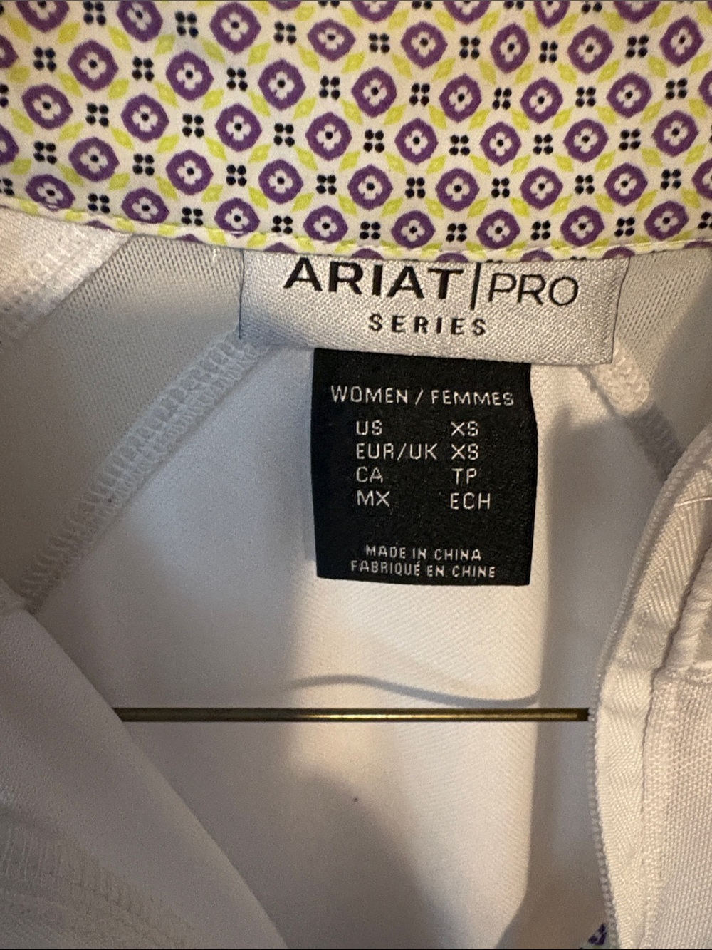 Ariat Cream Long-Sleeve Quarter Zip Performance Top - Picture 4 of 6